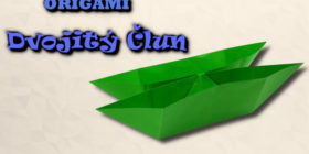 Origami dvojitá loď - jak složit loď z papíru A4