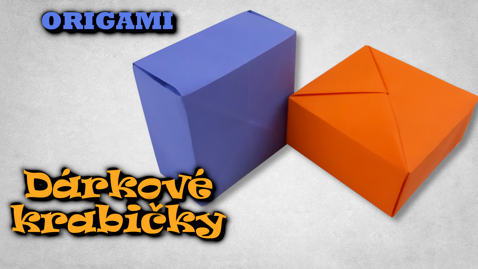 Dárkové krabičky z papíru - origami krabička z jednoho kusu papíru