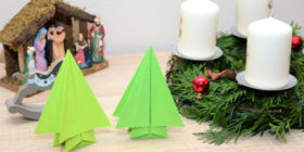 Origami stromeček | Jak vyrobit vánoční stromek z papíru