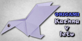 Origami Kachna v letu